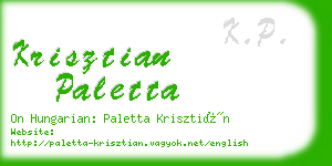 krisztian paletta business card